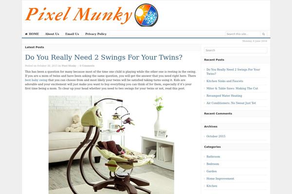 Daily theme site design template sample