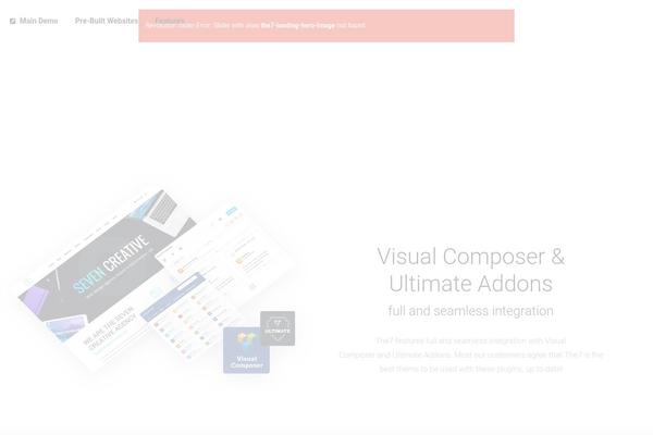 The7 theme site design template sample
