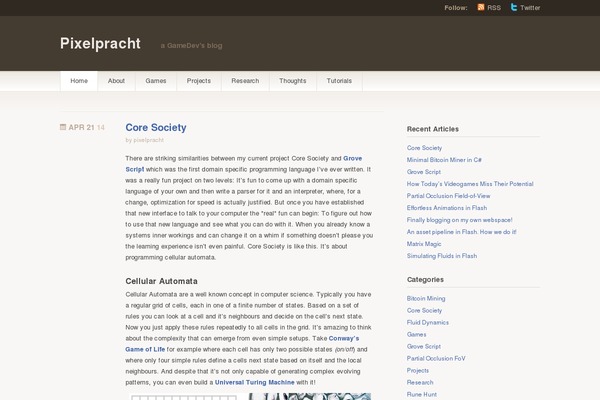 Titan theme site design template sample