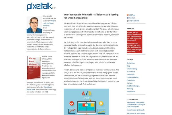 Ari theme site design template sample