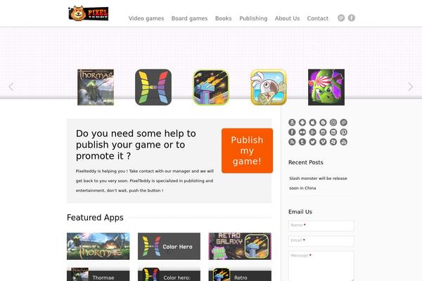Grizzly theme site design template sample