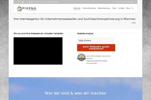 Dante theme site design template sample