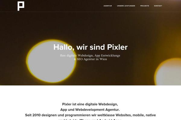 pixler.at site used Wordpress Bootstrap Master