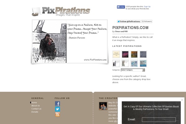 pixpirations.com site used Fotofolio