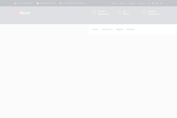 Bauer theme site design template sample
