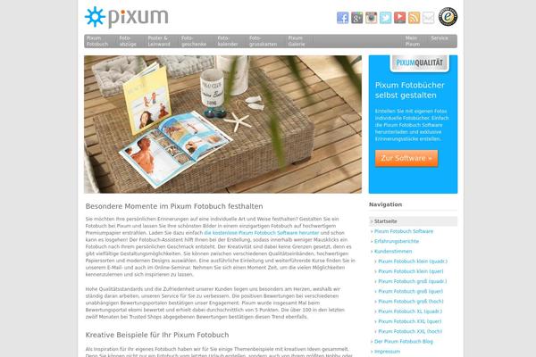 pixum-fotobuch.ch site used Px
