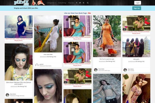 Pinclone theme site design template sample