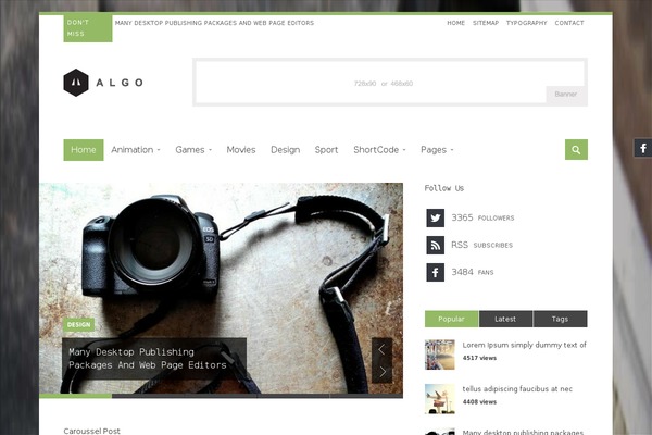 pixycal.com site used Algo