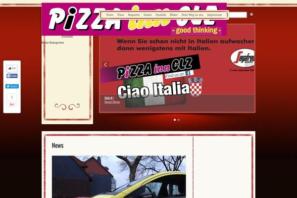 Receptar theme site design template sample
