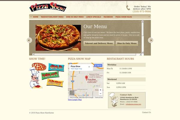 Restaurant theme site design template sample