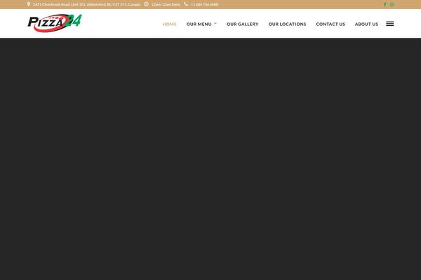 pizza24.ca site used Pixydesigns