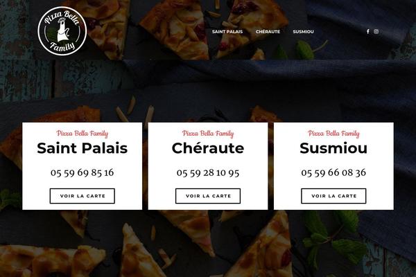 Cuisine theme site design template sample