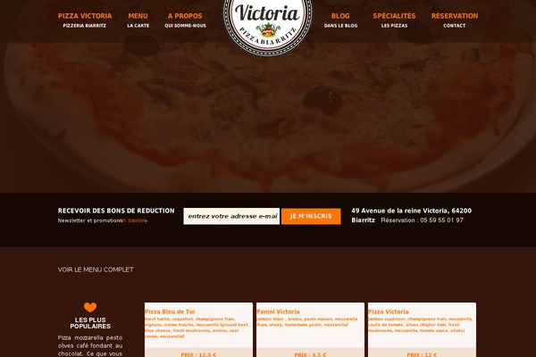 Victoria theme site design template sample