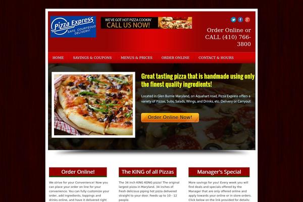 pizzaexpressgb.com site used Local Business