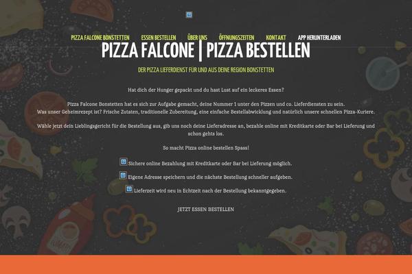 Pizza-restaurant theme site design template sample
