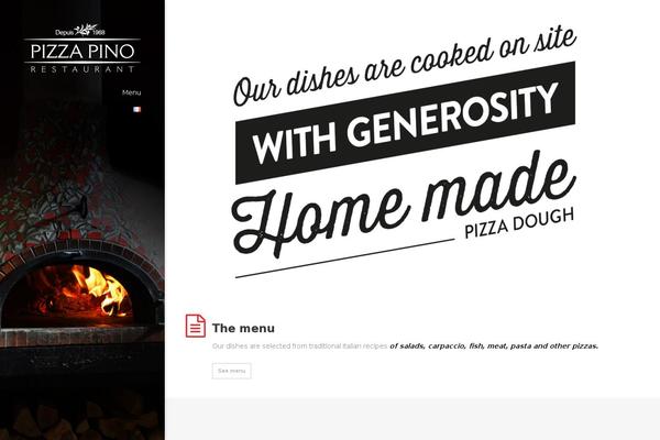 pizzapino.fr site used Vellum