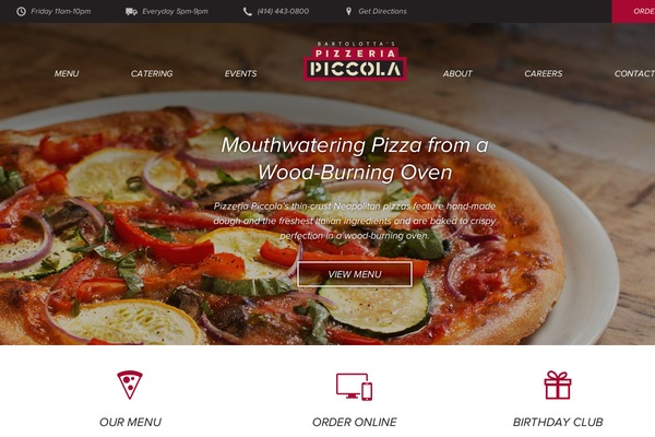 pizzeriapiccola.com site used Flex