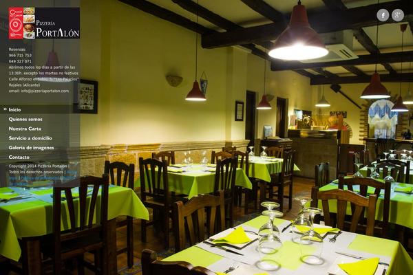 Ristorante theme site design template sample