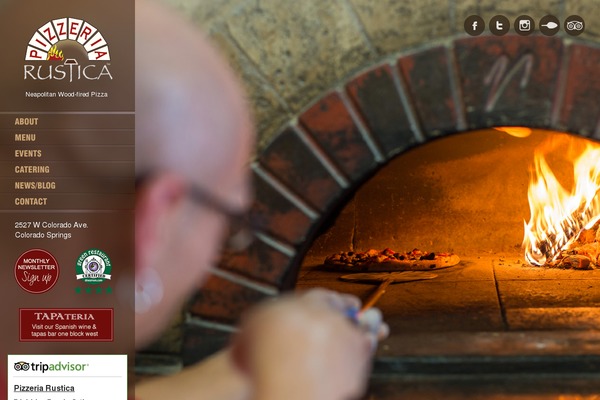 pizzeriarustica.com site used Ristorante