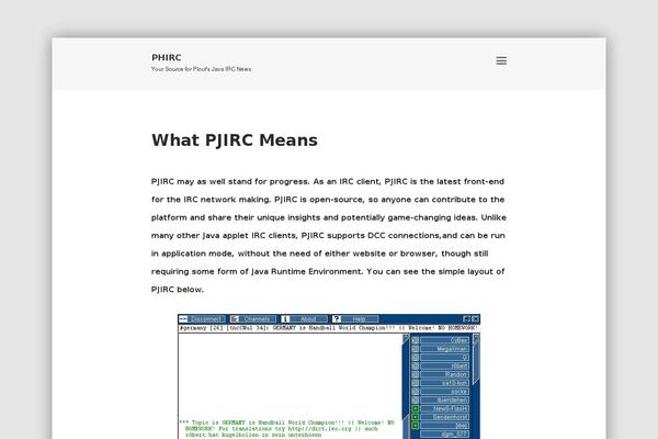 Tempo theme site design template sample