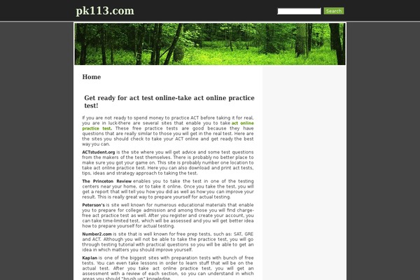 RCG Forest theme site design template sample