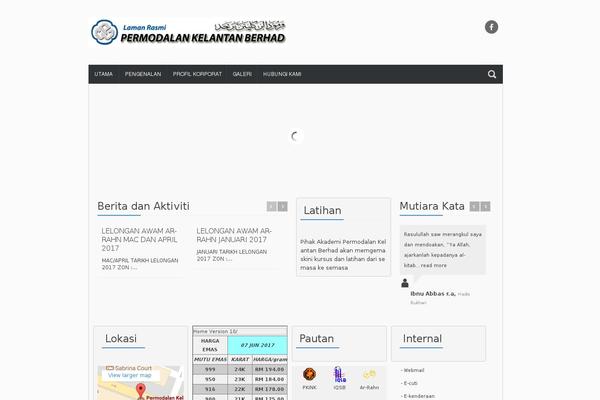 Vibecom theme site design template sample
