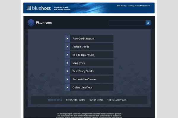pktun.com site used Arcade-theme
