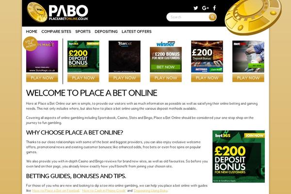placeabetonline.co.uk site used Pabotheme