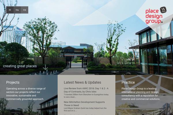 Place theme site design template sample