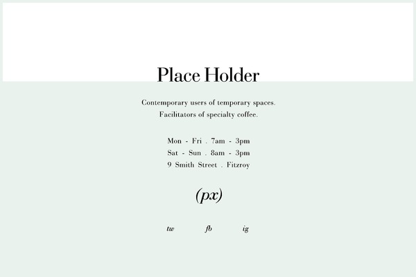placeholdersmithstreet.com site used Twentyfourteen1