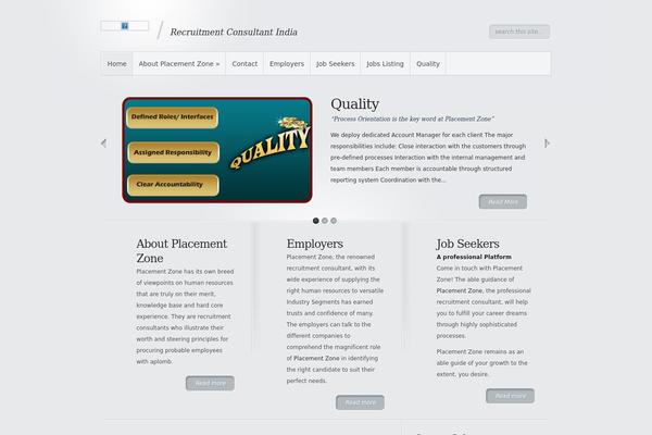 Minimal theme site design template sample
