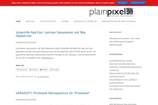 Site using Flickr Photostream plugin