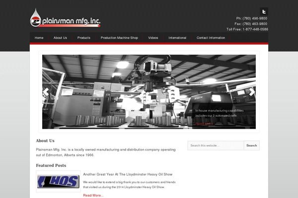 Industrial theme site design template sample