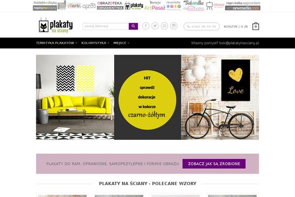 Enfinity theme site design template sample