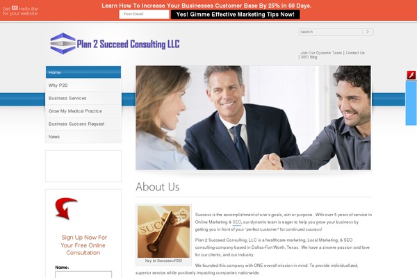 Site using SetMore Appointments plugin