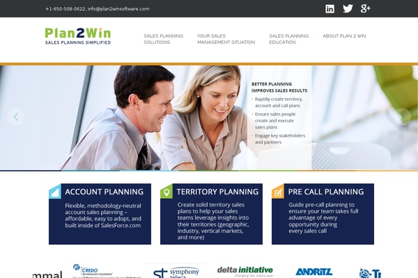 plan2winsoftware.com site used Sapphire