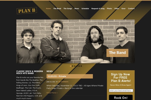 planb-band.com site used Wp_muzak5-v3.1.1