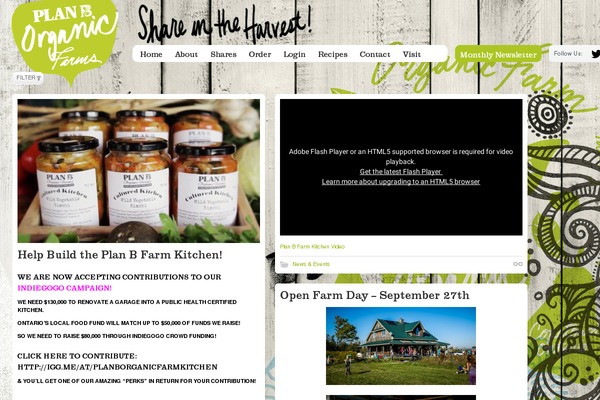 Planb theme site design template sample