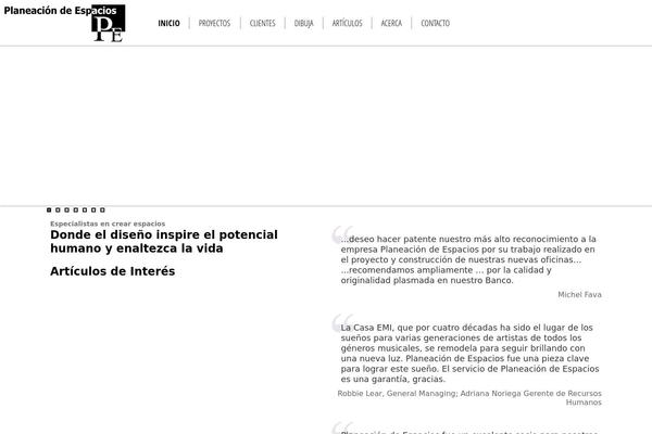 planeaciondeespacios.com site used Zafiro