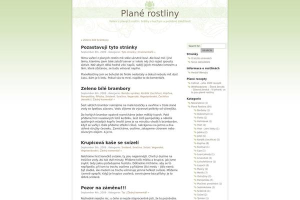 planerostliny.com site used Mondo-zen-theme