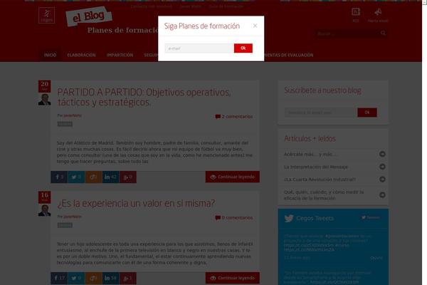 Site using Cegos_twitter_widget plugin