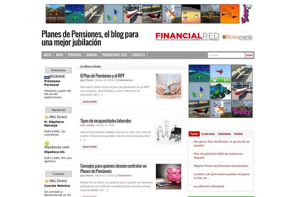 Financialred theme site design template sample