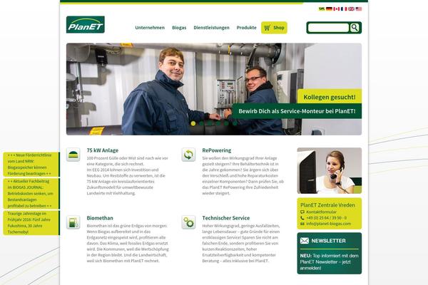 planet-biogas.com site used Planet