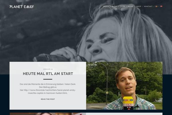 Tracks theme site design template sample