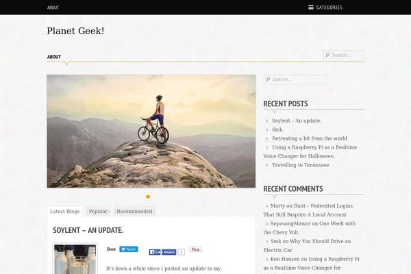 Supernova theme site design template sample