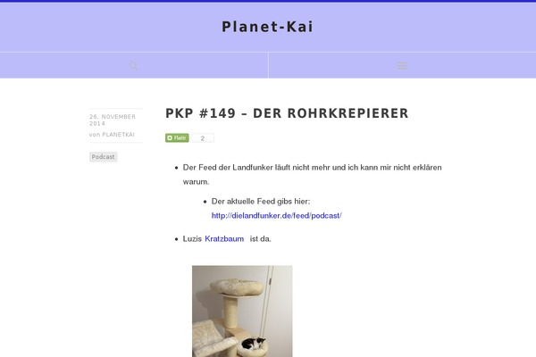 Site using Podlove Podcast Publisher plugin