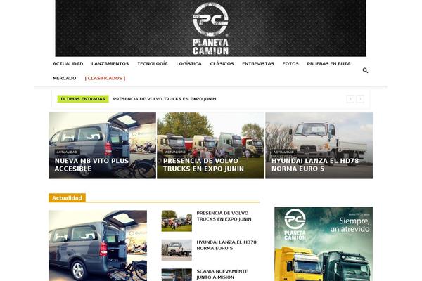 planeta-camion.com site used Delicious Magazine