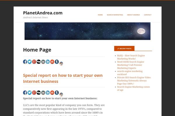 Stargazer theme site design template sample