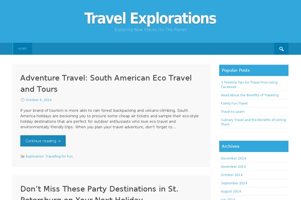 Earth Pro theme site design template sample