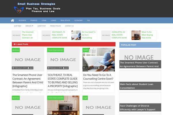 ProMax theme site design template sample